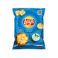 Chips sour cream and greens Lay’s