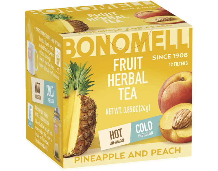 Tea with pineapple and peach Bonmelli