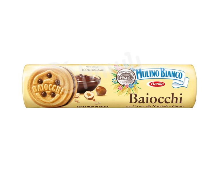 Печенье с какао-ореховым кремом Байочи Barilla