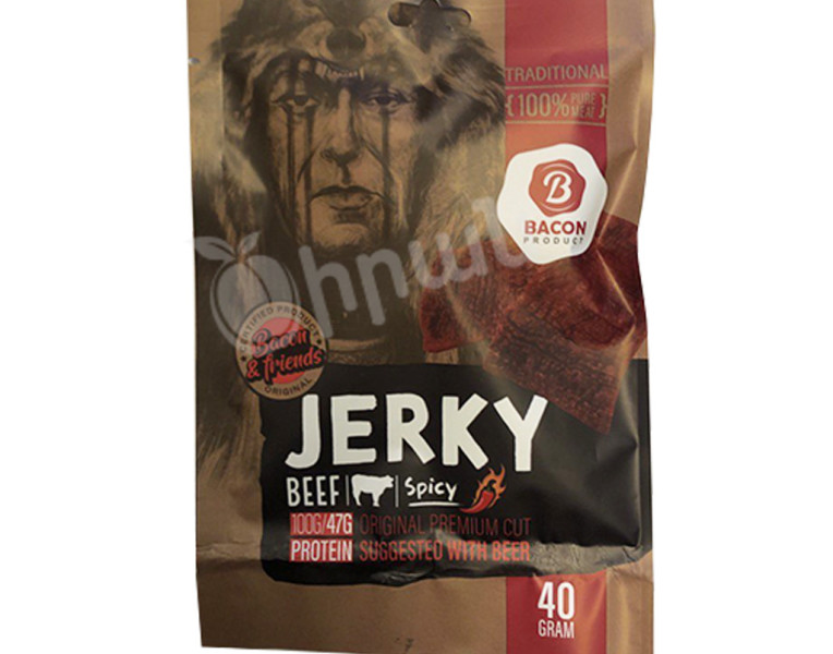 Beef jerky spicy Bacon