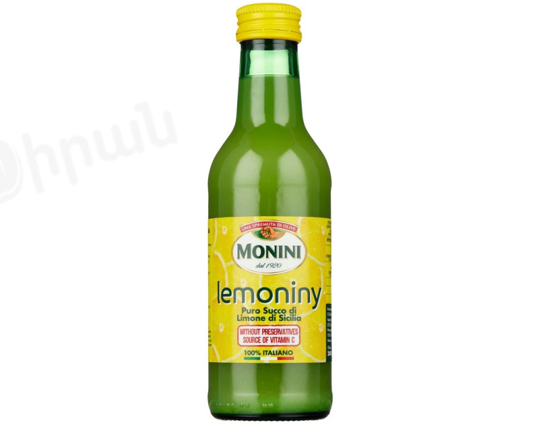 Натуральный сок 100% сицилийского лимона Monini