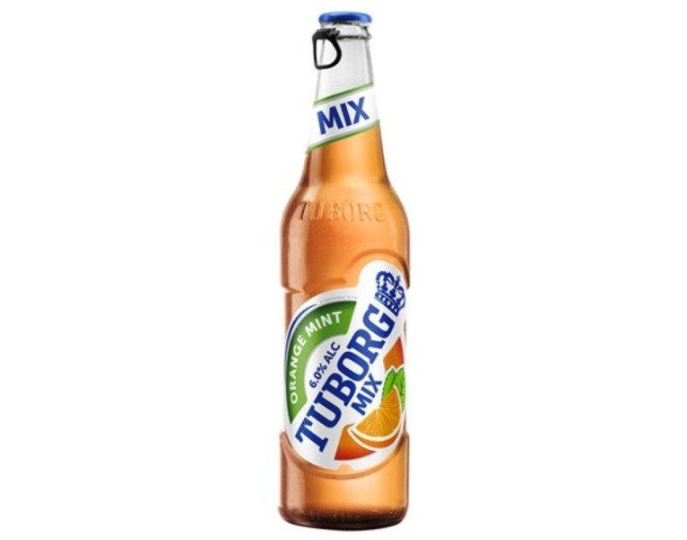 Beer orange mint mix Tuborg