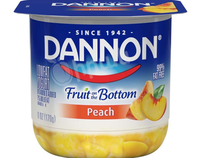 Yoghurt peach and passion fruit Danone