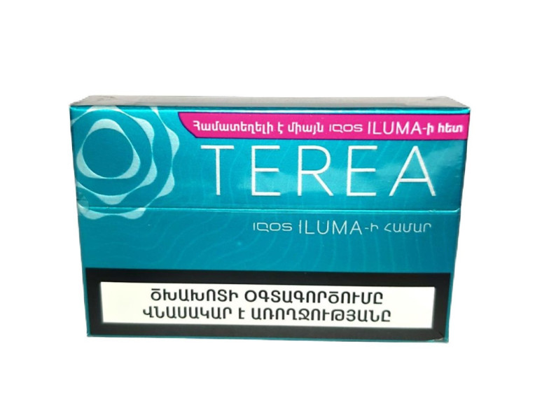 Heated tobacco sticks for IQOS Iluma Turquoise Terea