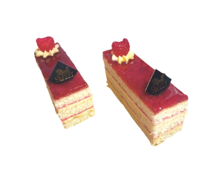 Cake with raspberry Bee Sweet