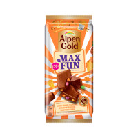 Milk chocolate bar with mango, pineapple, passion fruit flavor Alpen Gold