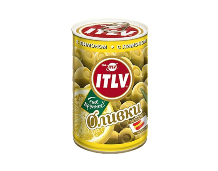 Green olives with lemon, pitted ITLV