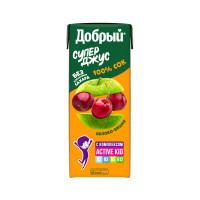 Natural juice apple and cherry Super Juice Добрый