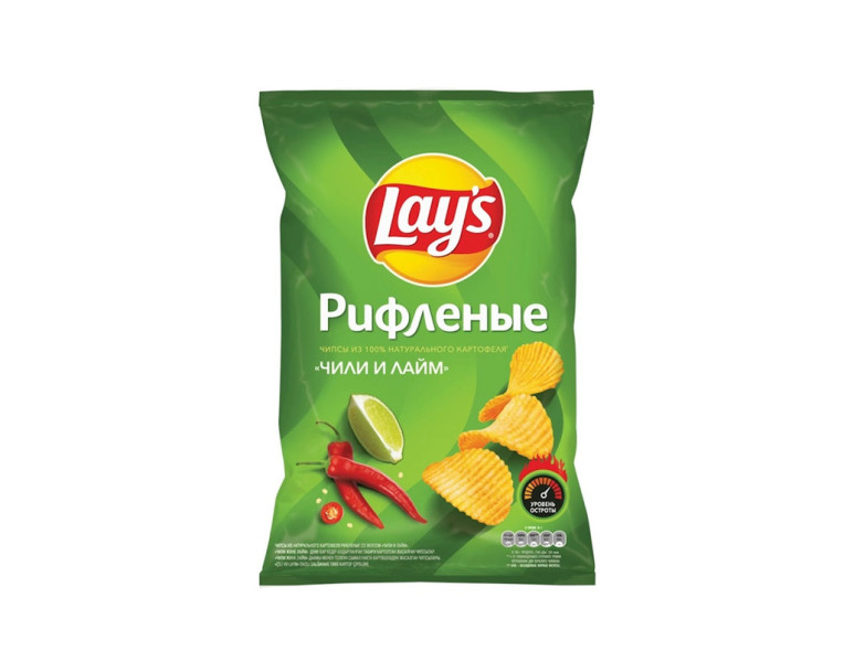 Чипсы рифленые чили и лайм Lay’s