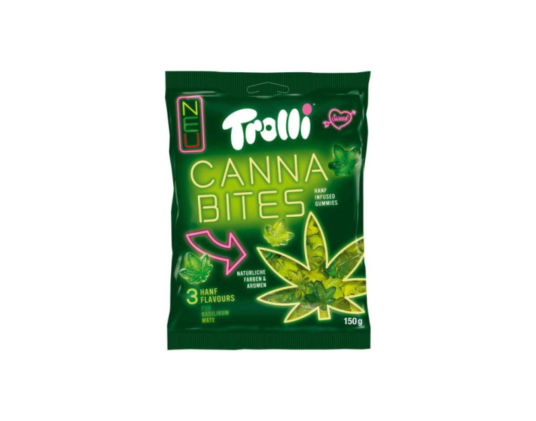 Jelly candies basil-flavored leaves Trolli