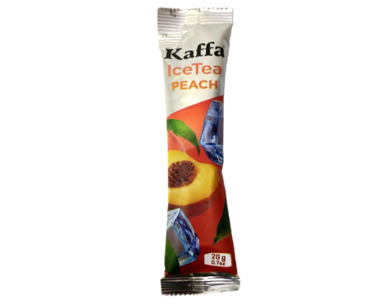 Instant tea drink with peach flavor Kaffa