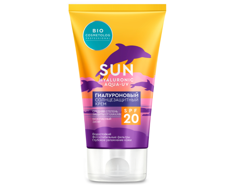 Hyaluronic sunscreen cream SPF 20 Bio cosmetolog