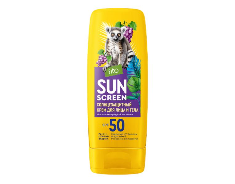 Крем для лица и тела солнцезащитный SPF 50 Fito