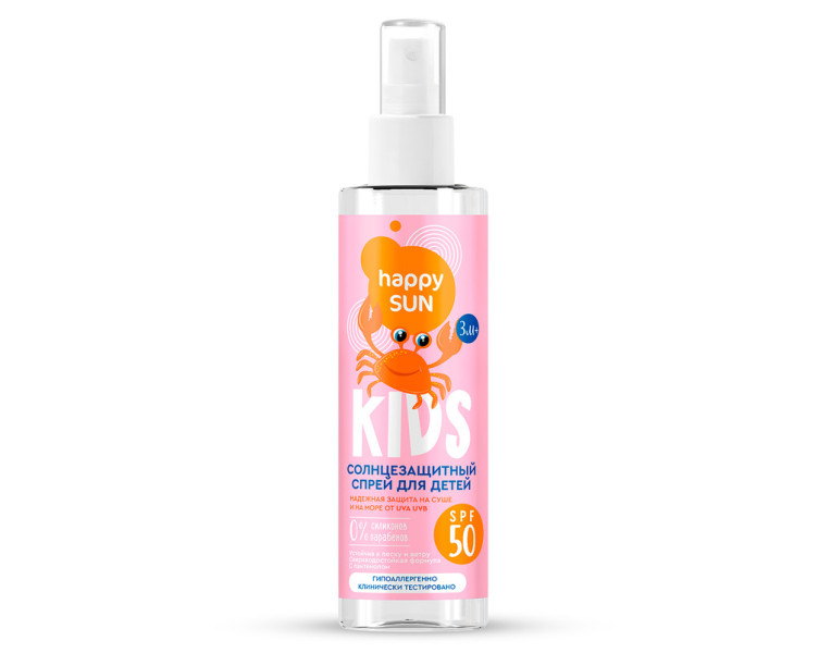 Солнцезащитный спрей для детей SPF 50 Happy Sun Kids