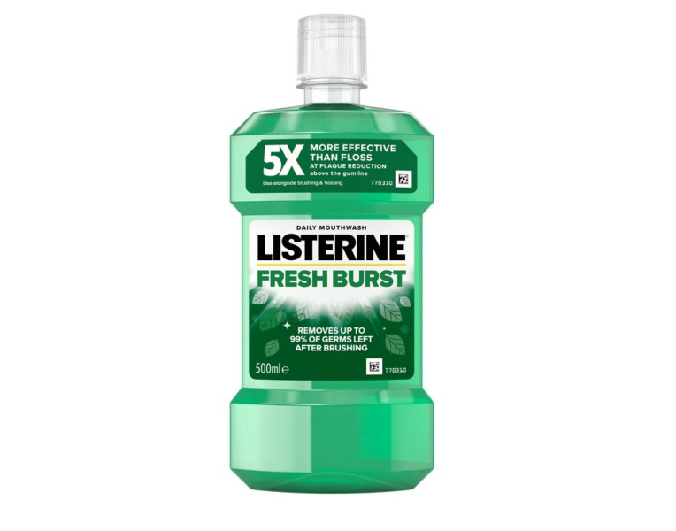 Mouthwash fresh burst Listerine