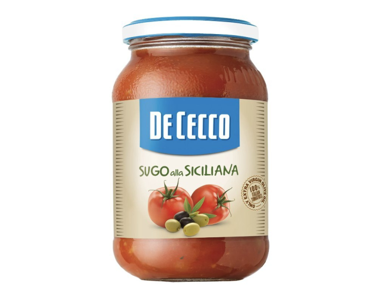 Tomato sauce with olives De Cecco