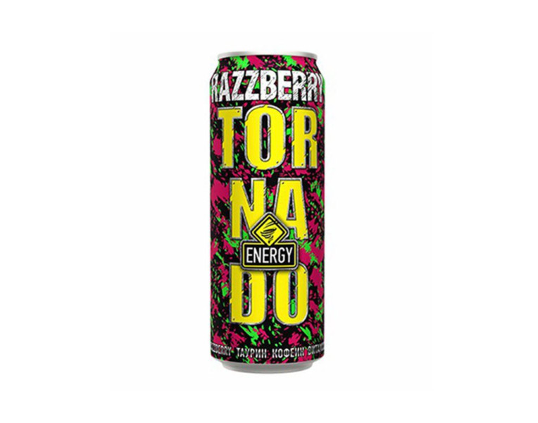 Non-alcoholic energy drink Razzberry Tornado