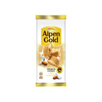 Шоколадная плитка белый с миндалем и кокосом Alpen Gold